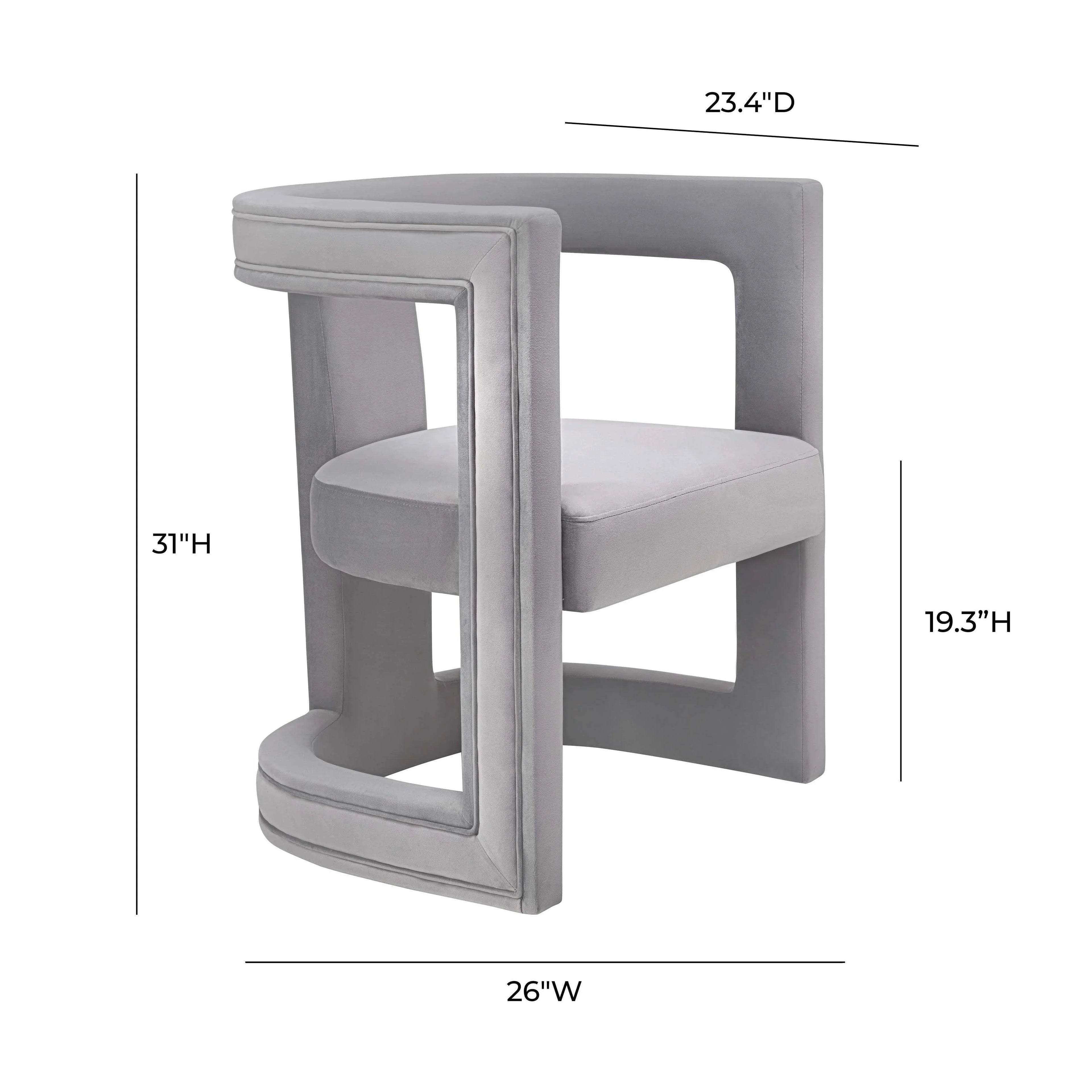 Ada Performance Velvet Accent Chair