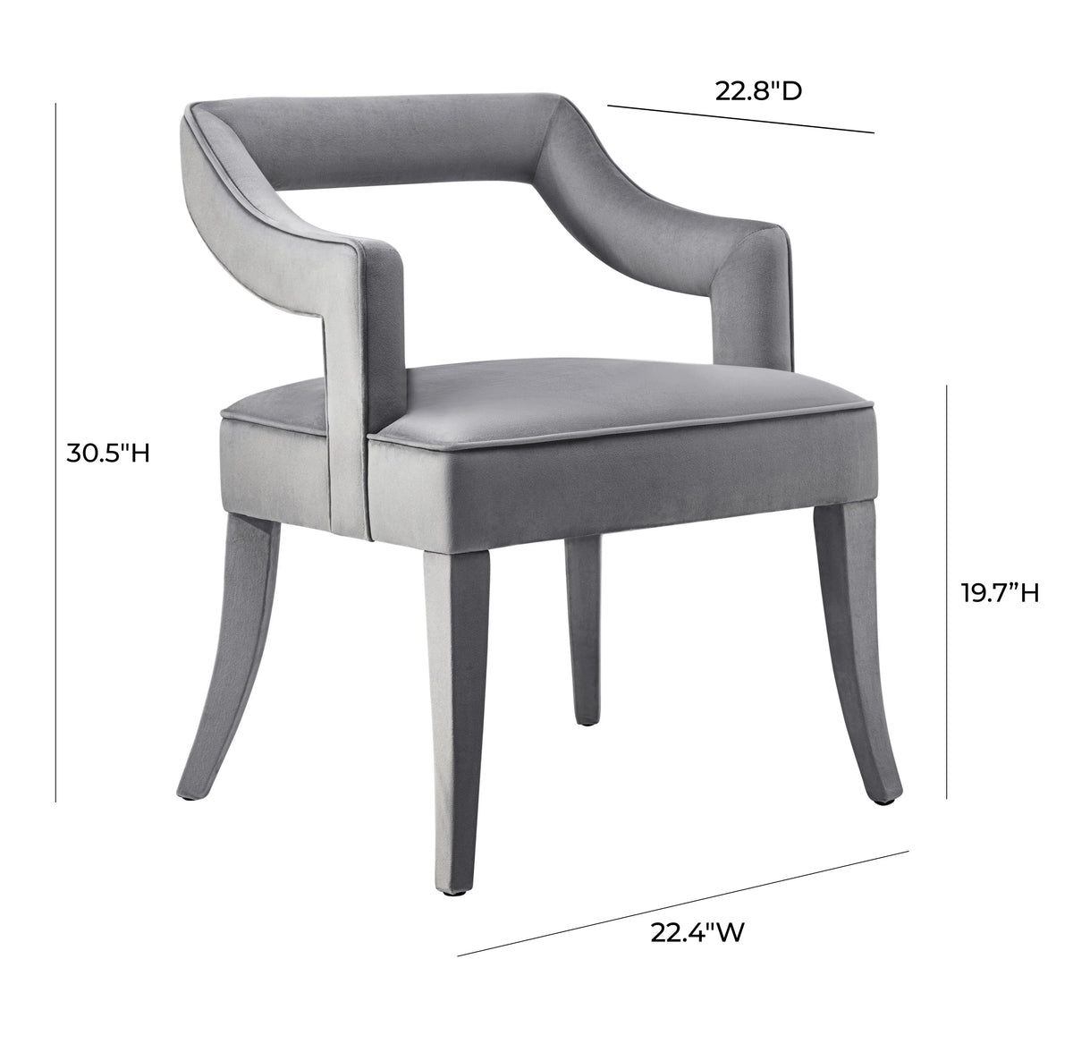 Tiffany Performance Velvet Dining Chair