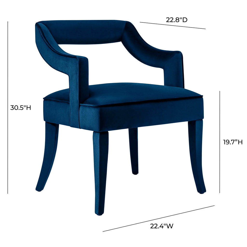 Tiffany Performance Velvet Dining Chair