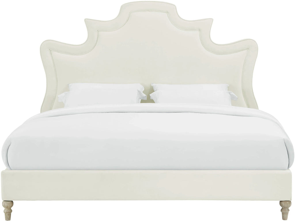Serenity Cream Performance Velvet Bed