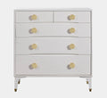 Divine 38" White 5-Drawer Chest