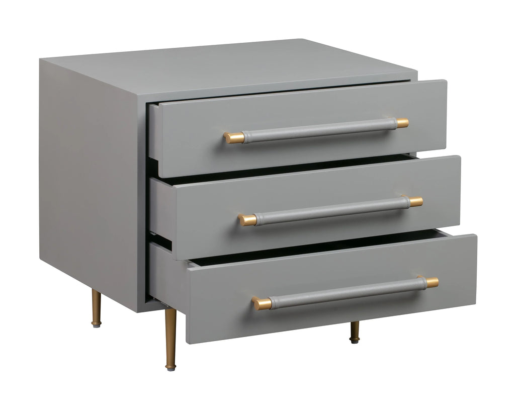Trident 28" 3-Drawer Nightstand