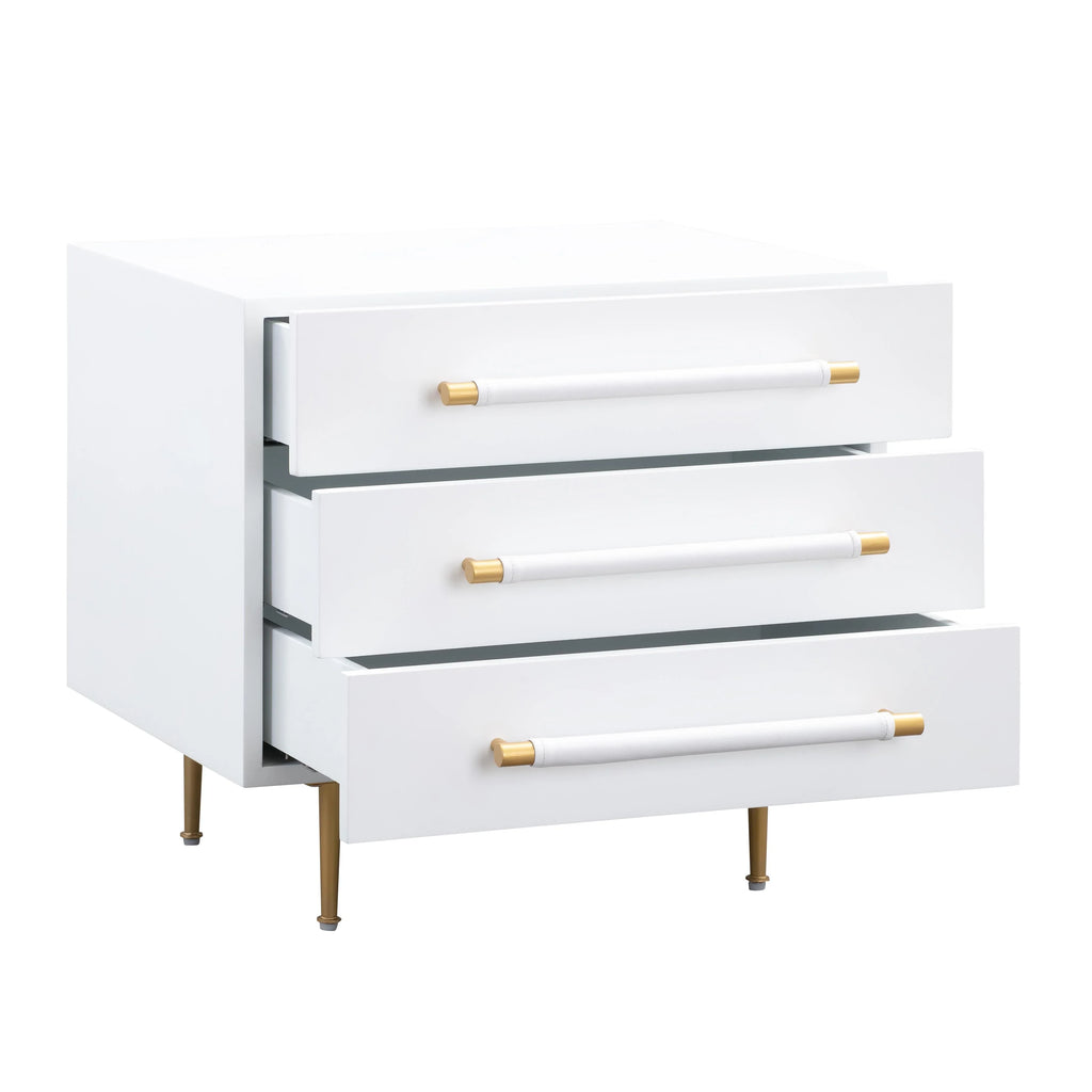 Trident 28" 3-Drawer Nightstand