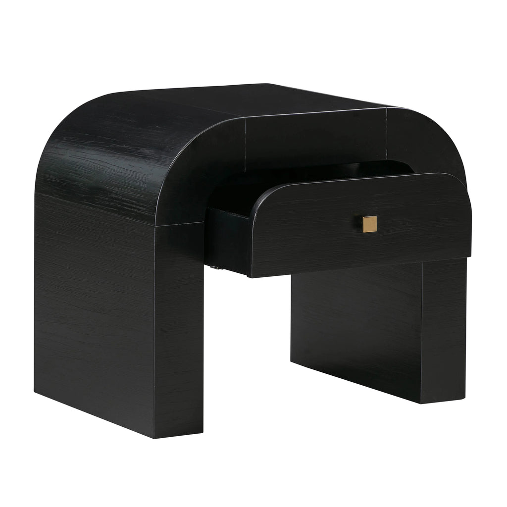 Hump 26" Arched Nightstand With Drawer