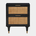 Sierra 22" Cane 2-Drawer Nightstand