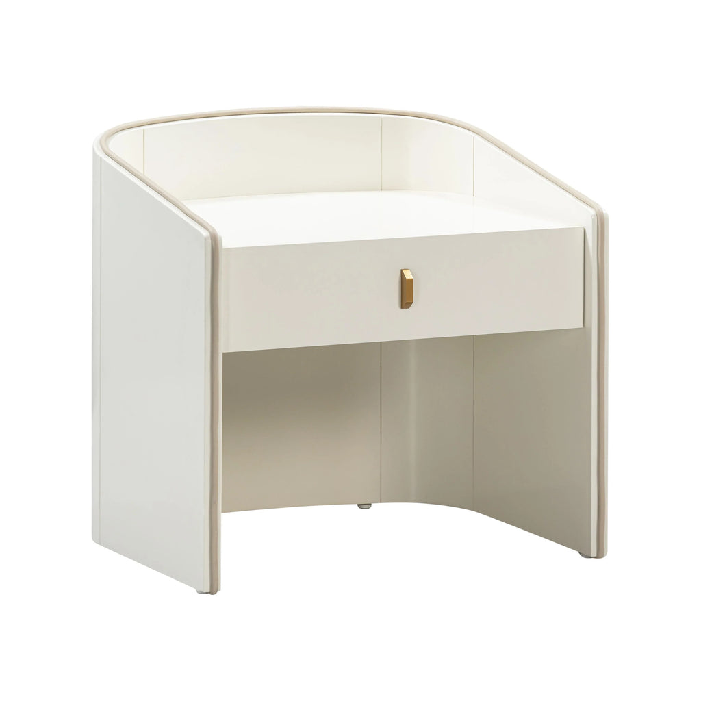 Collins 22" Lacquer Nightstand With Drawer
