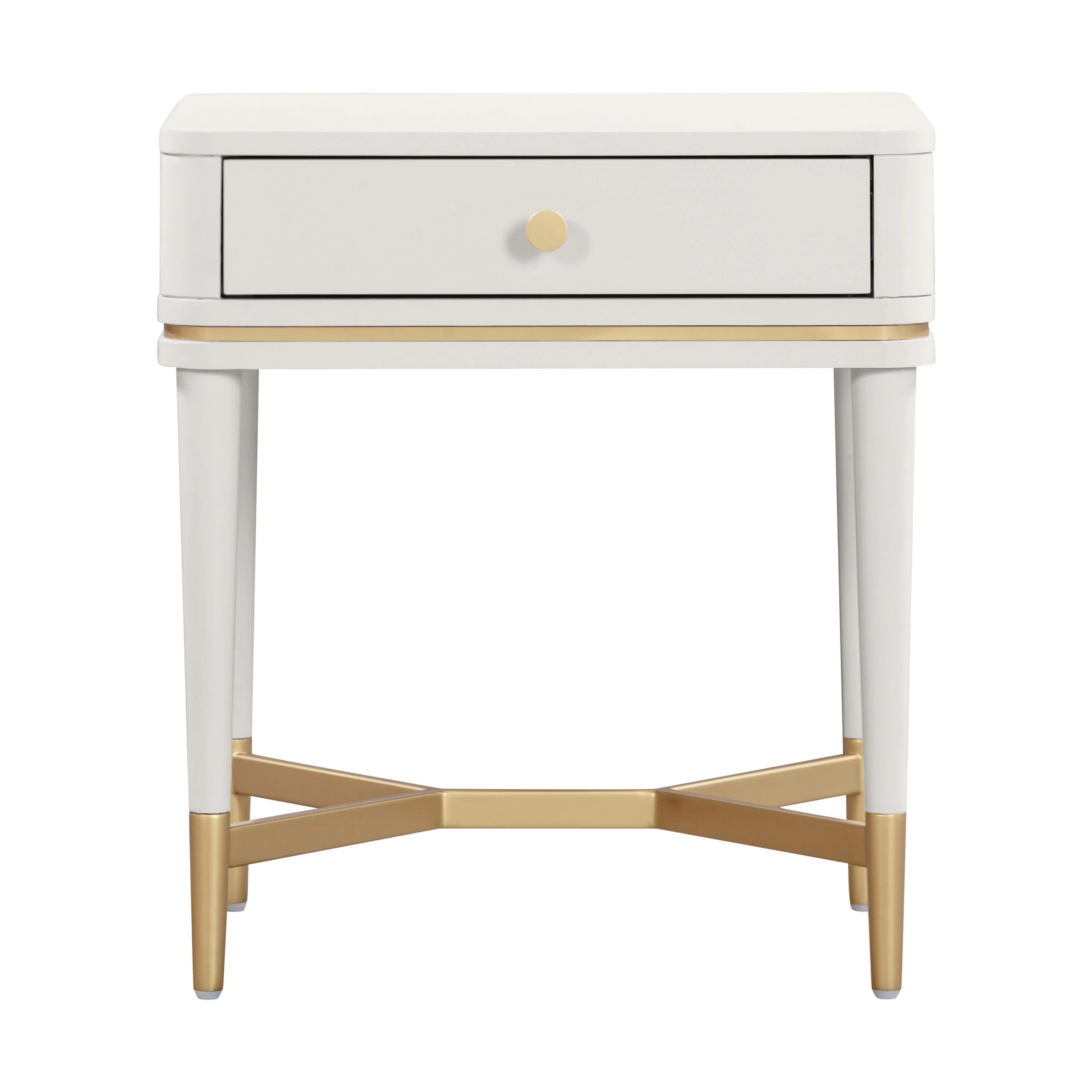 Julieta 19" Acacia Wood Nightstand With Drawer