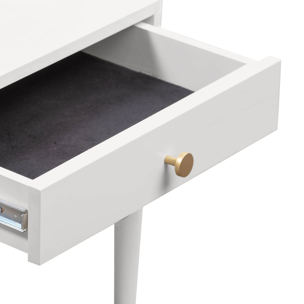 Julieta 19" Acacia Wood Nightstand With Drawer