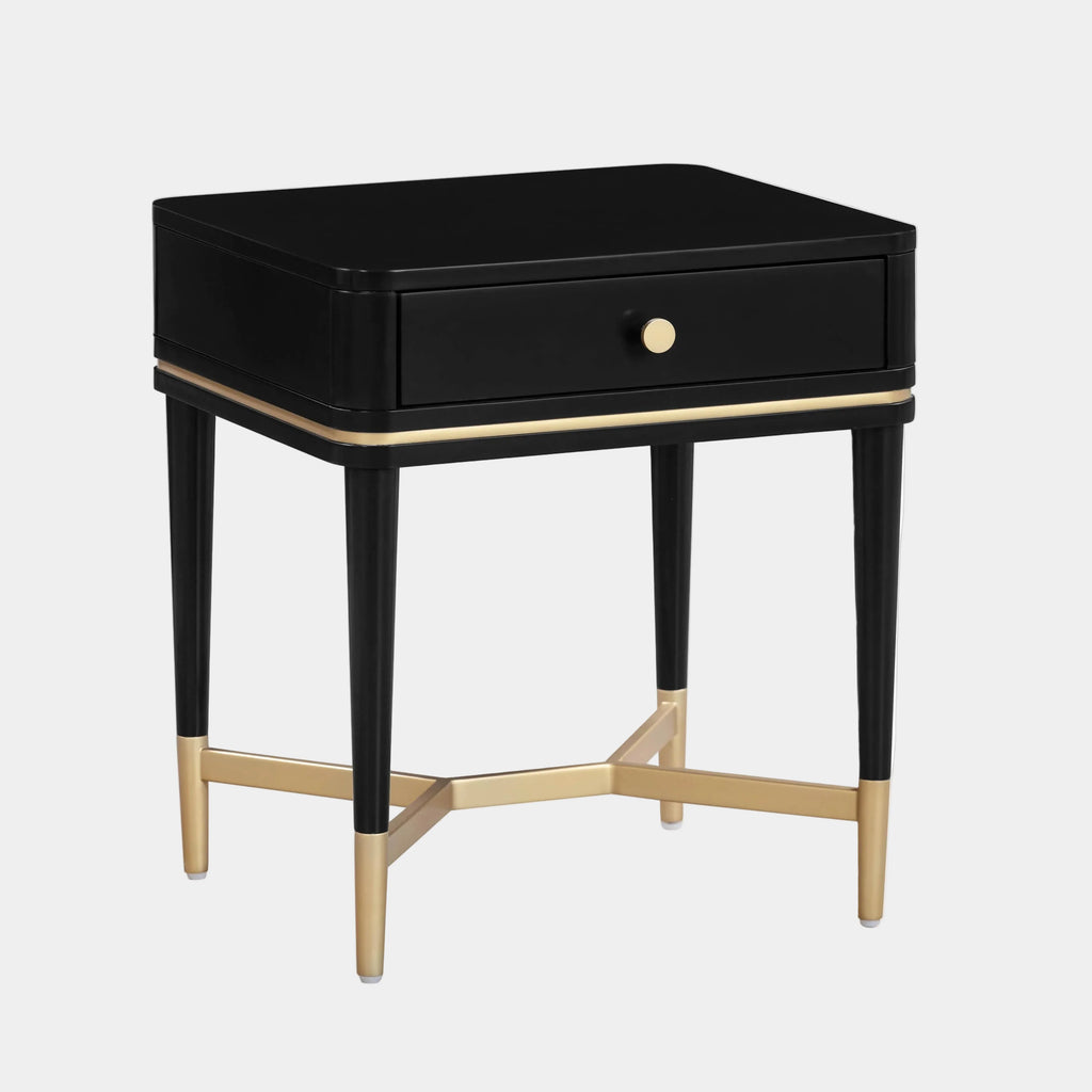 Julieta 19" Acacia Wood Nightstand With Drawer