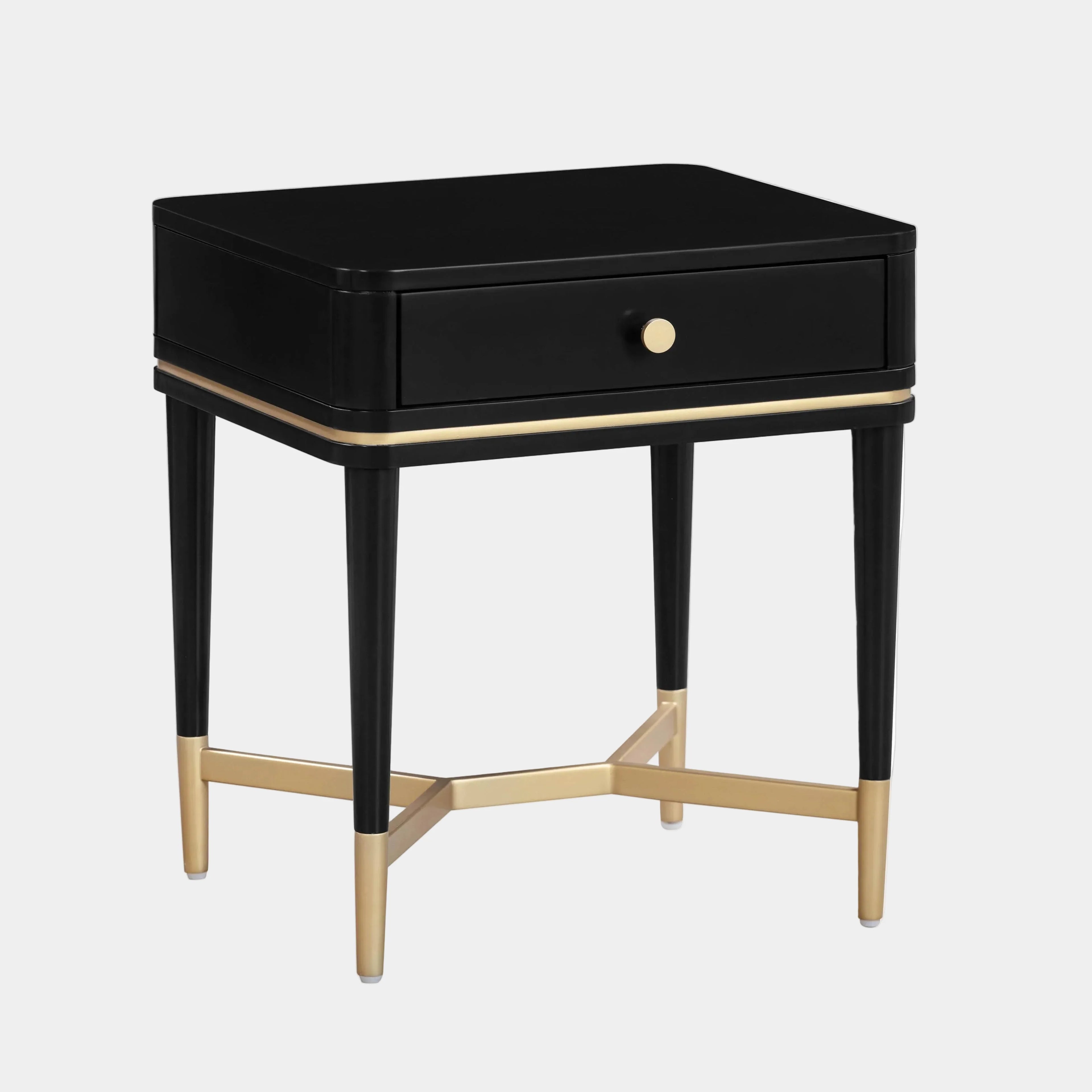 Julieta 19" Acacia Wood Nightstand With Drawer