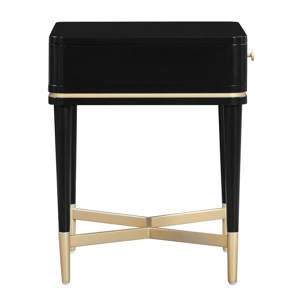 Julieta 19" Acacia Wood Nightstand With Drawer