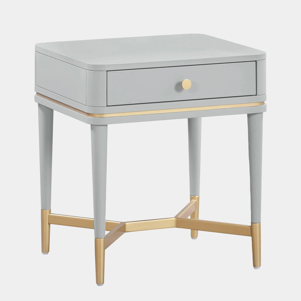 Julieta 19" Acacia Wood Nightstand With Drawer