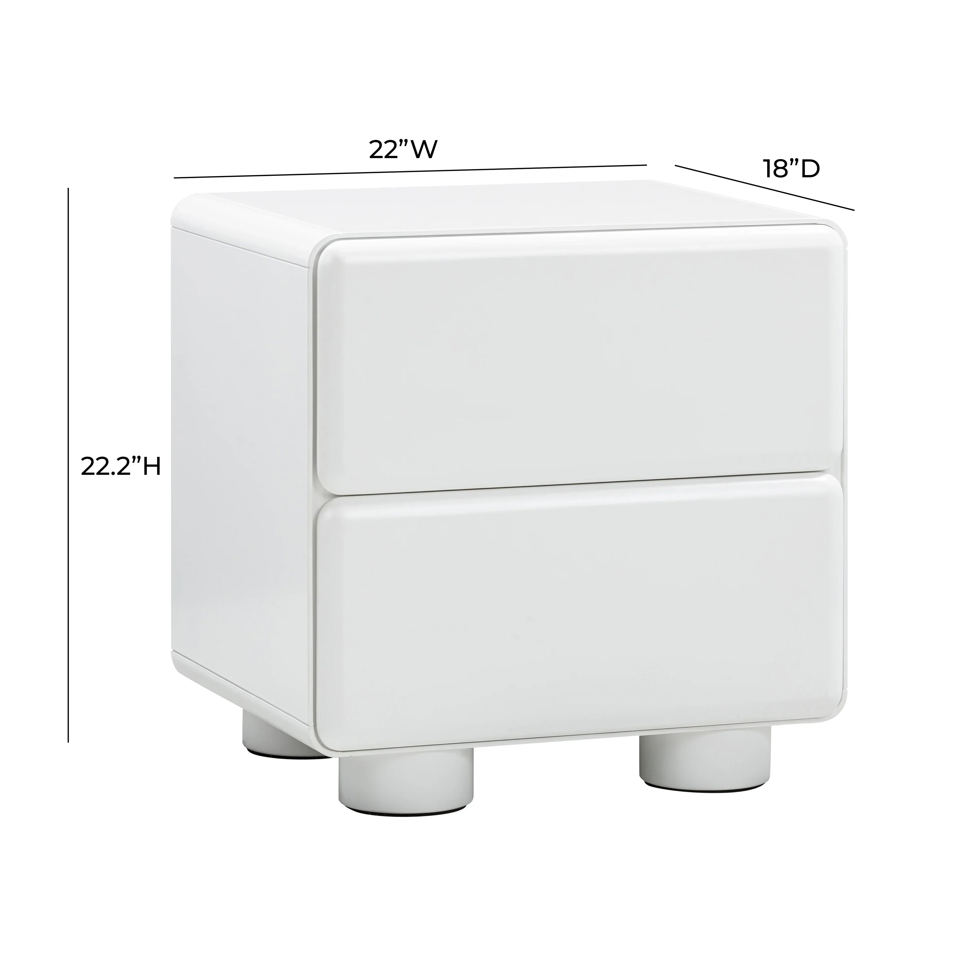 Tammy 22" 2-Drawer Nightstand