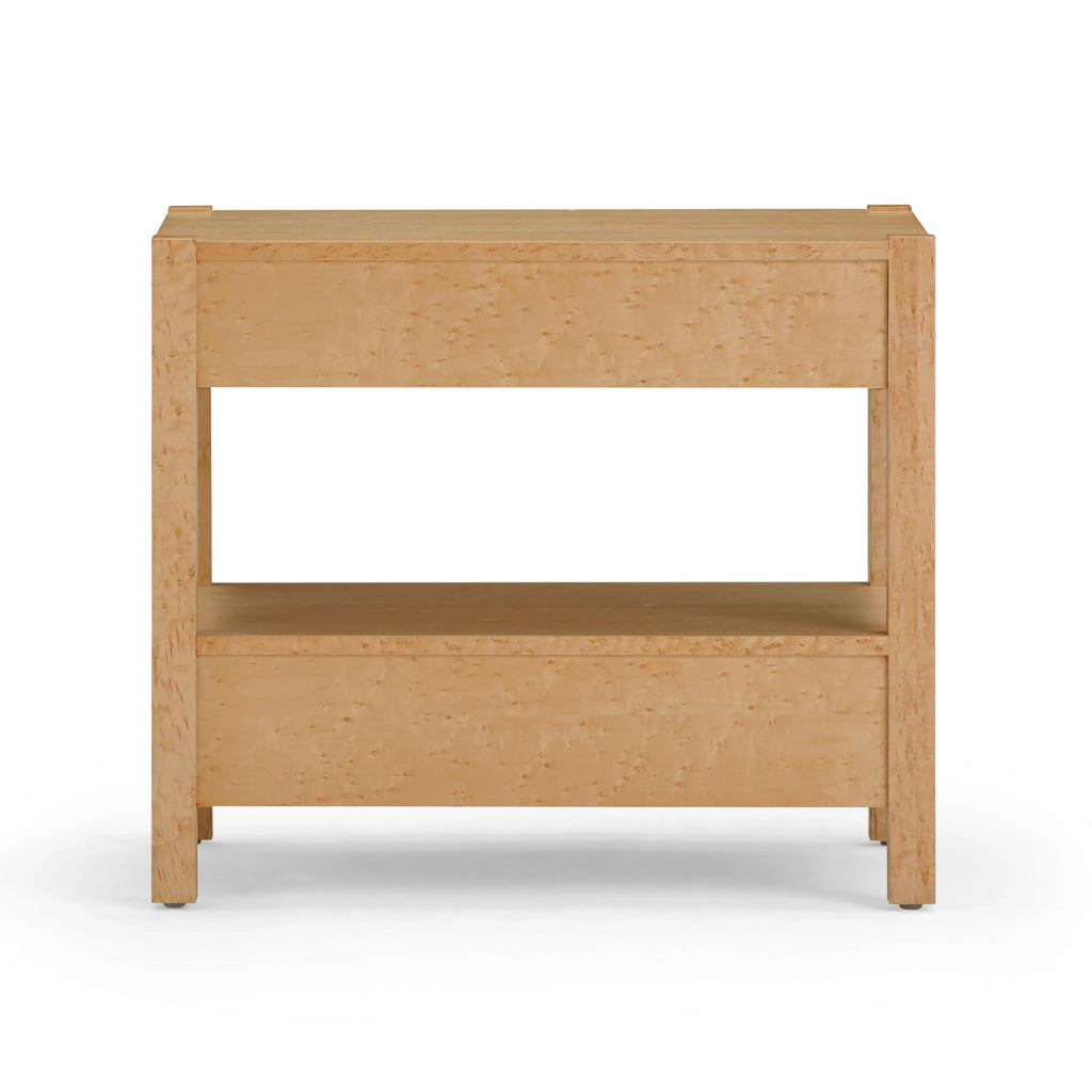 Brandyss 26" Burl 2-Drawer Nightstand