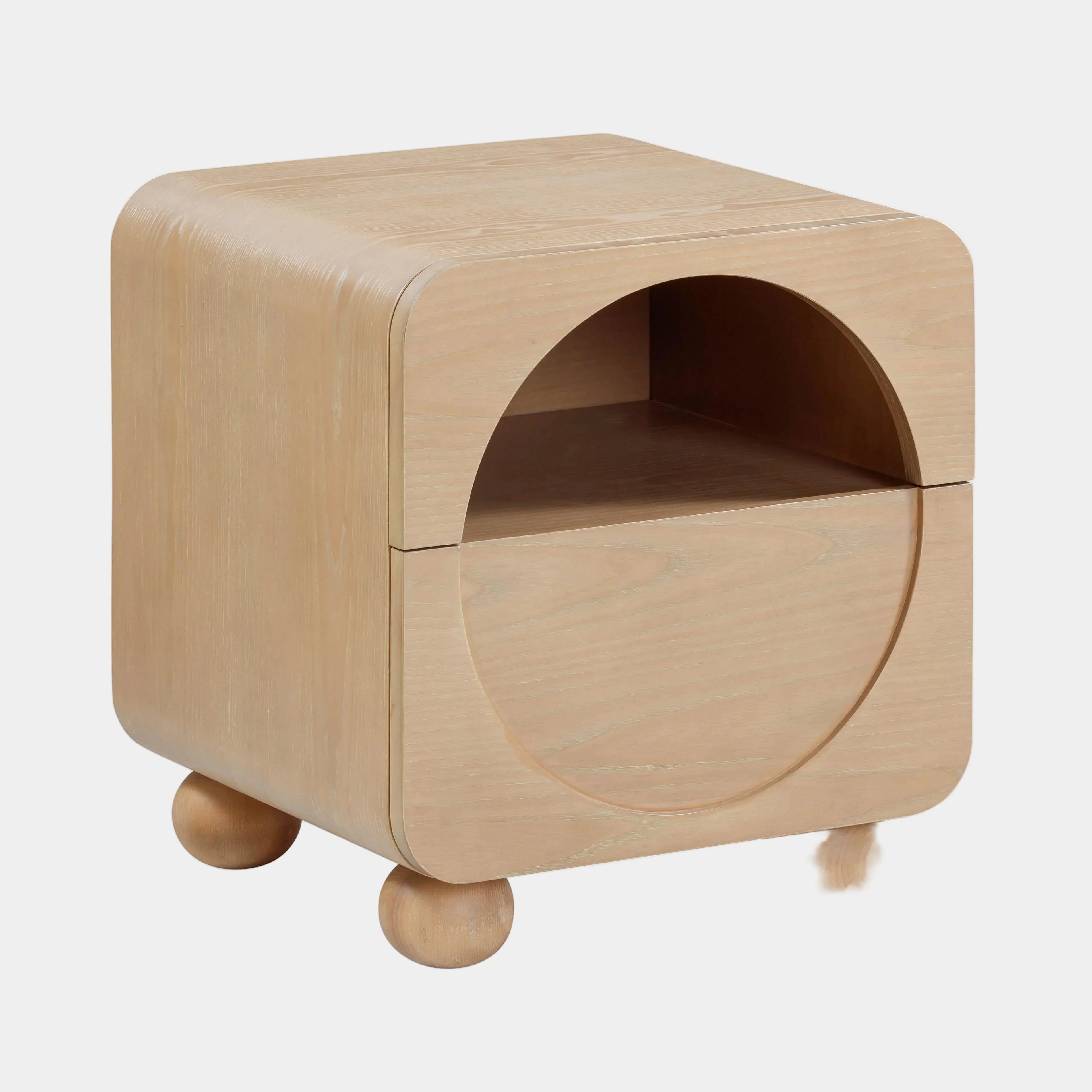 Moonrise 20" Natural Ash Nightstand With Drawer