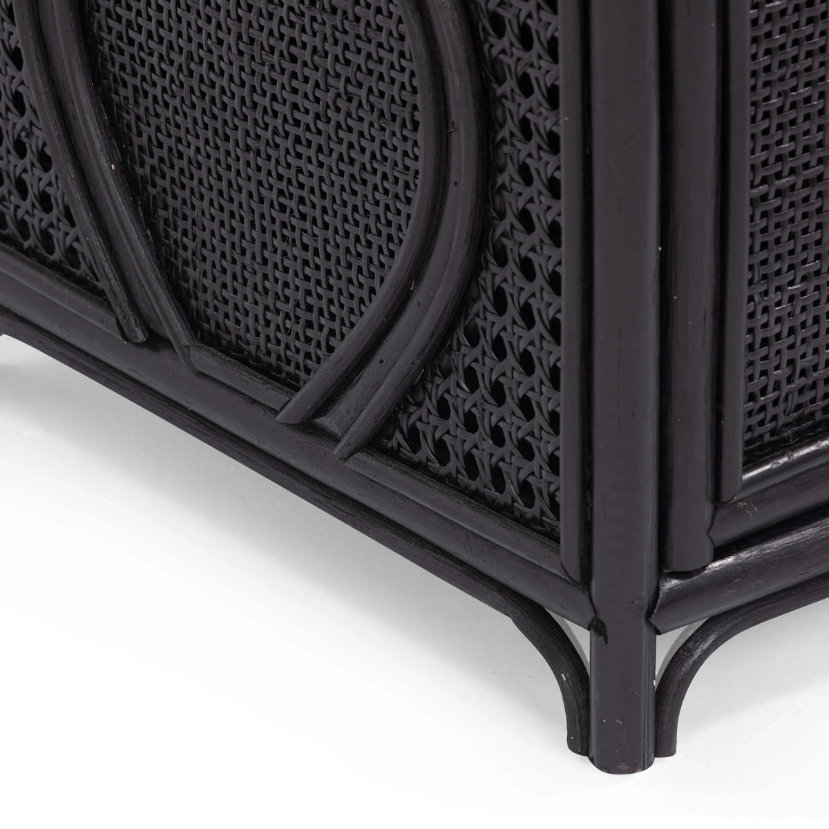 Tina 27" Rattan Nightstand With Storage