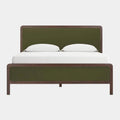 Hella Velvet and Ash Wood Bed