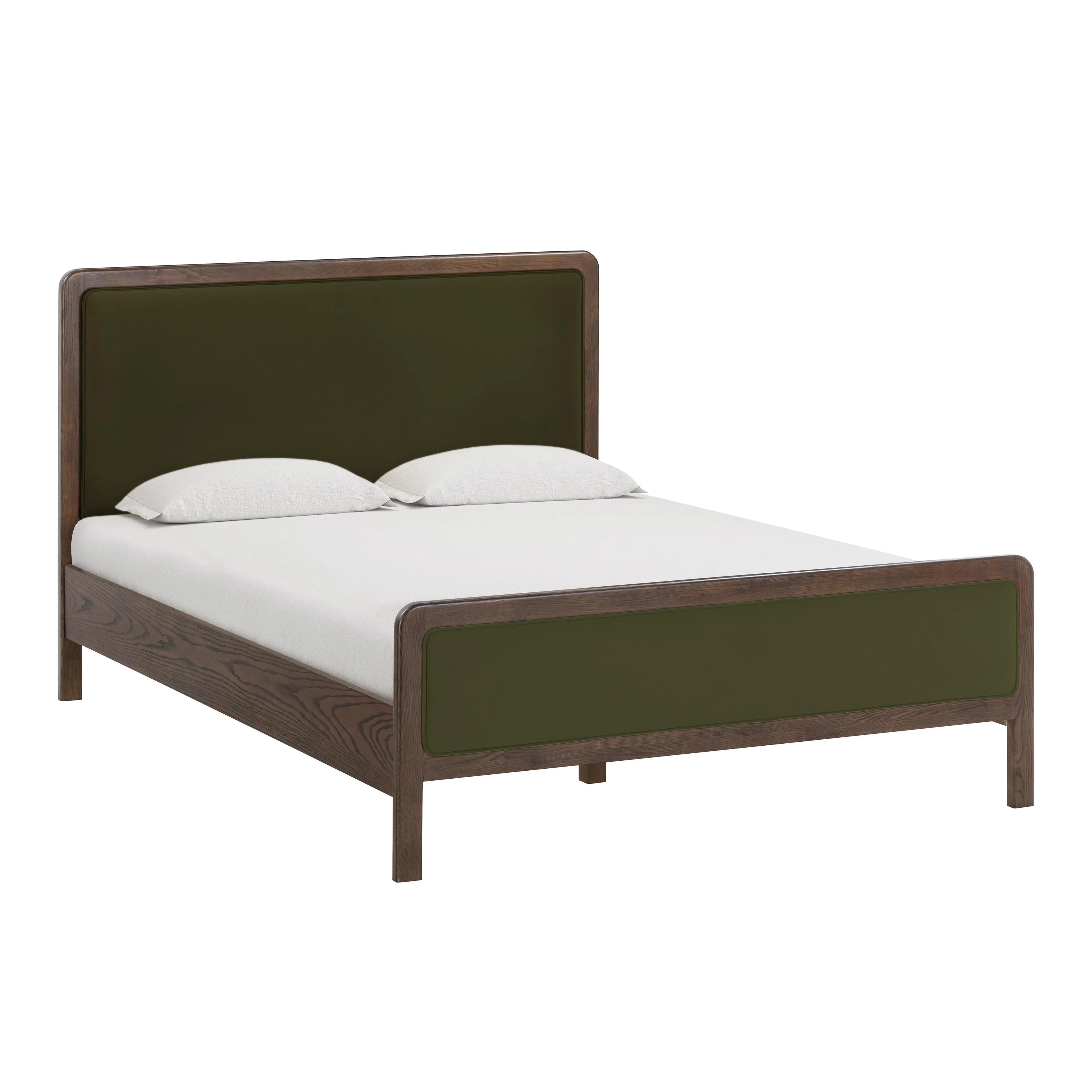 Hella Velvet and Ash Wood Bed