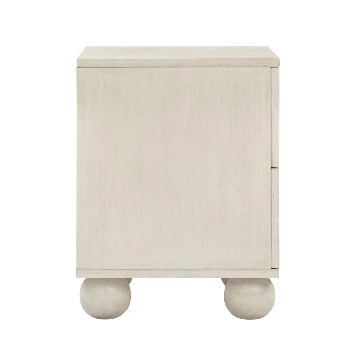 Grappa 22" Wood & Raffia Wavy 2-Drawer Nightstand