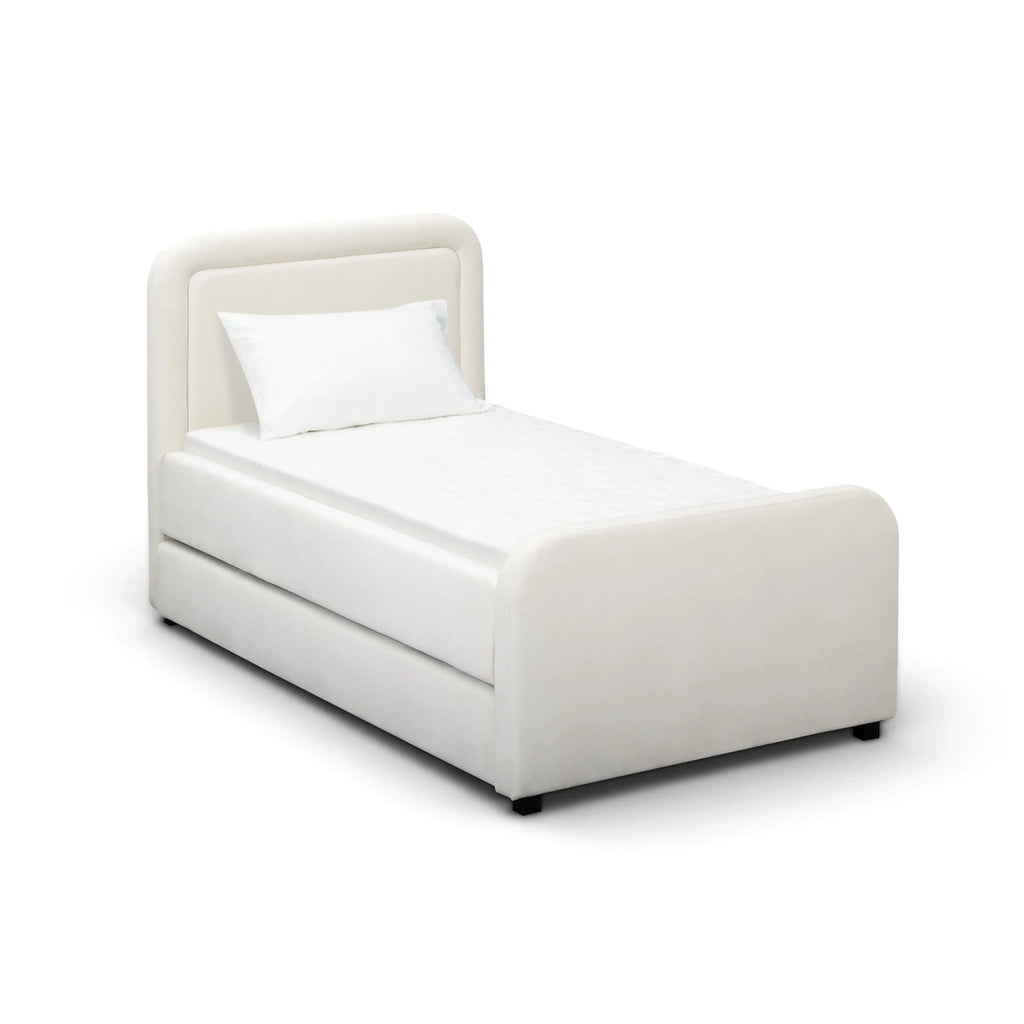 Briella Performance Velvet Trundle Bed in Twin
