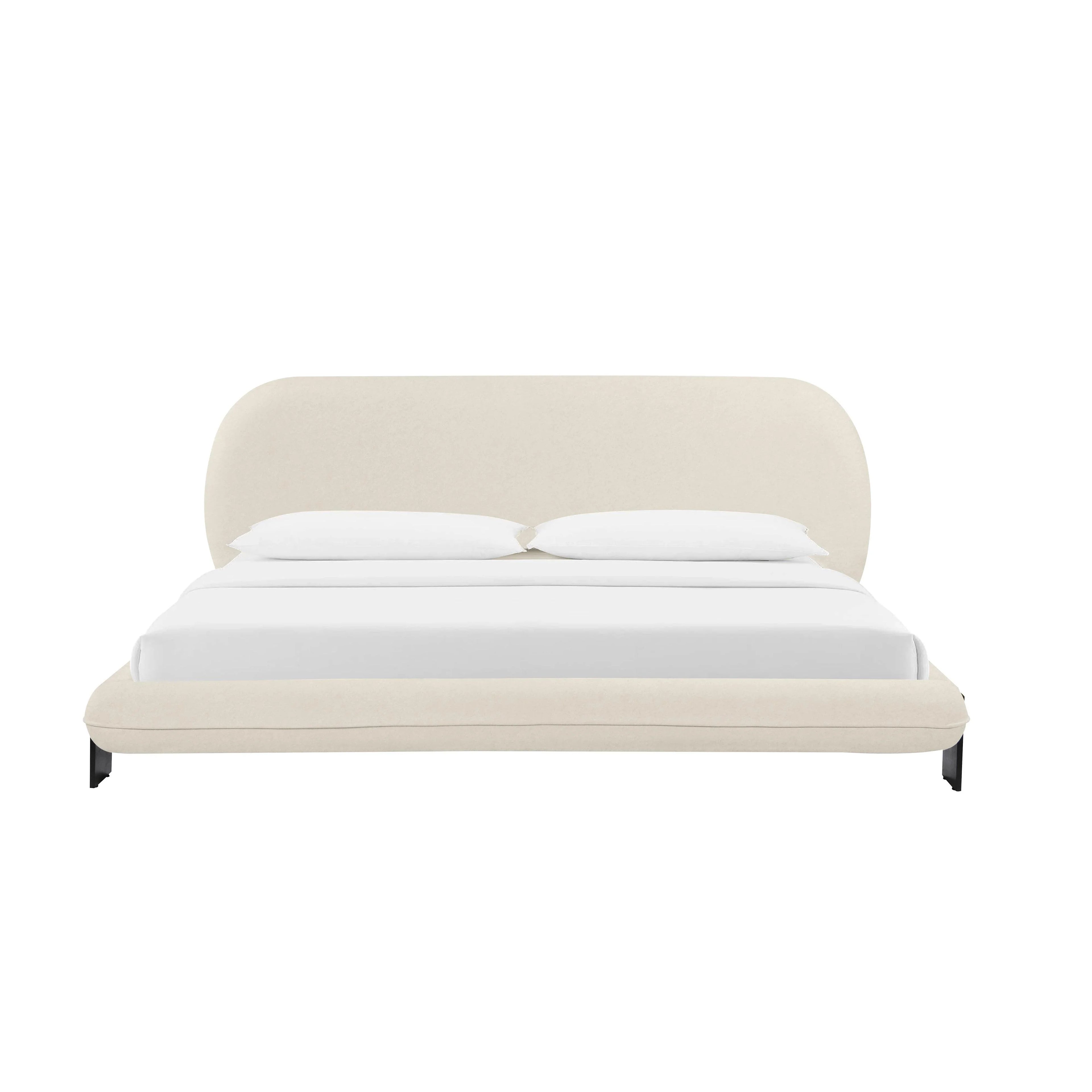 Ophelia Cream Performance Faux Wool Bed