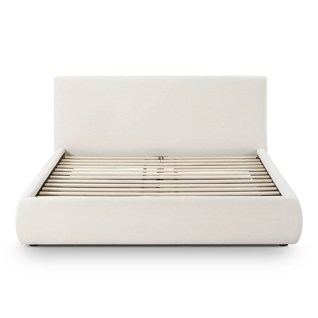 Isla Cream Upcycled Performance Linen Bed