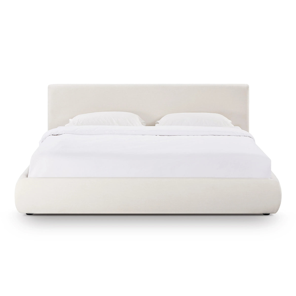 Isla Cream Upcycled Performance Linen Bed