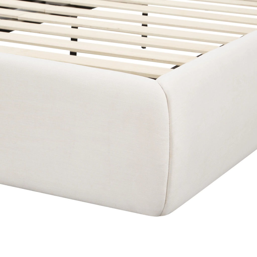 Isla Cream Upcycled Performance Linen Bed
