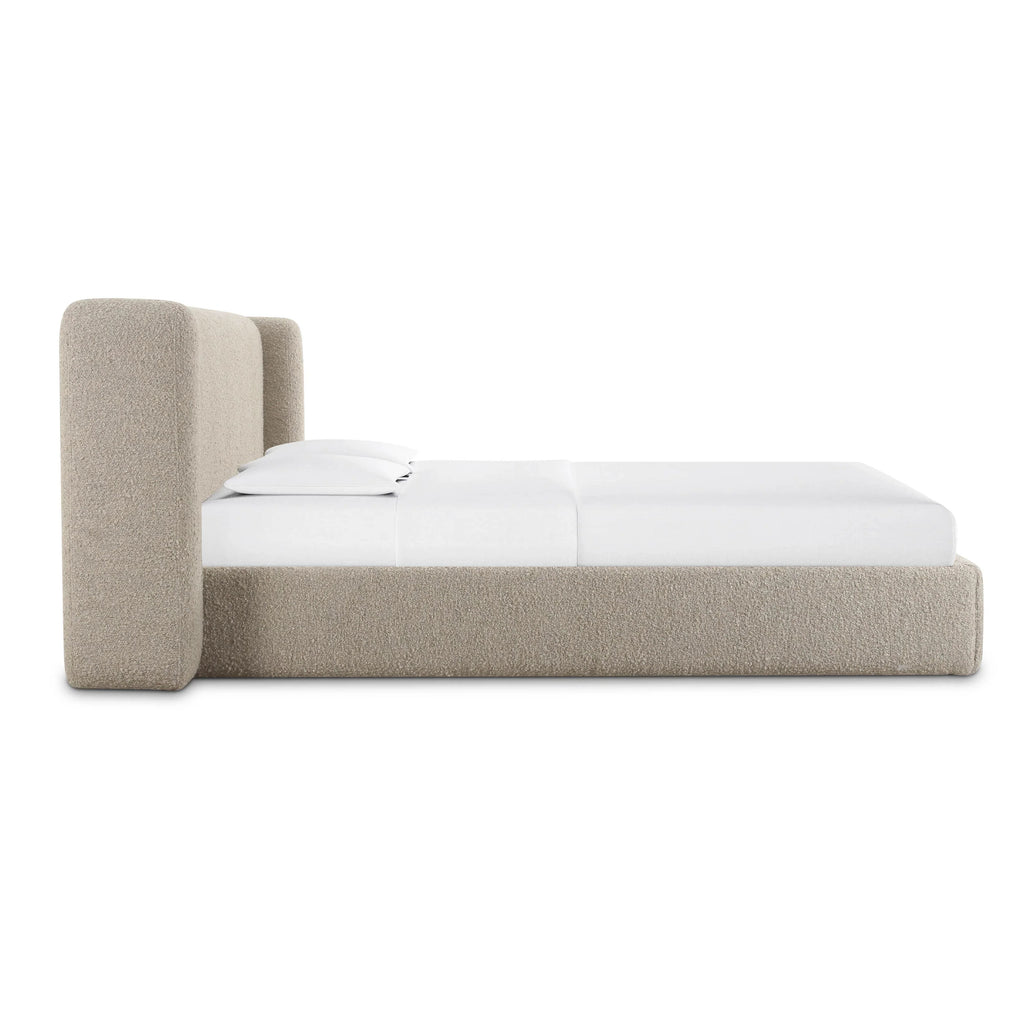 Babette Tan Contract-Grade Boucle Bed