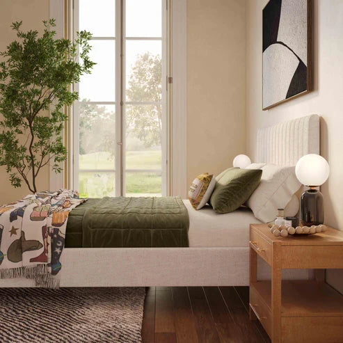 Angela Upcycled Performance Linen Bed