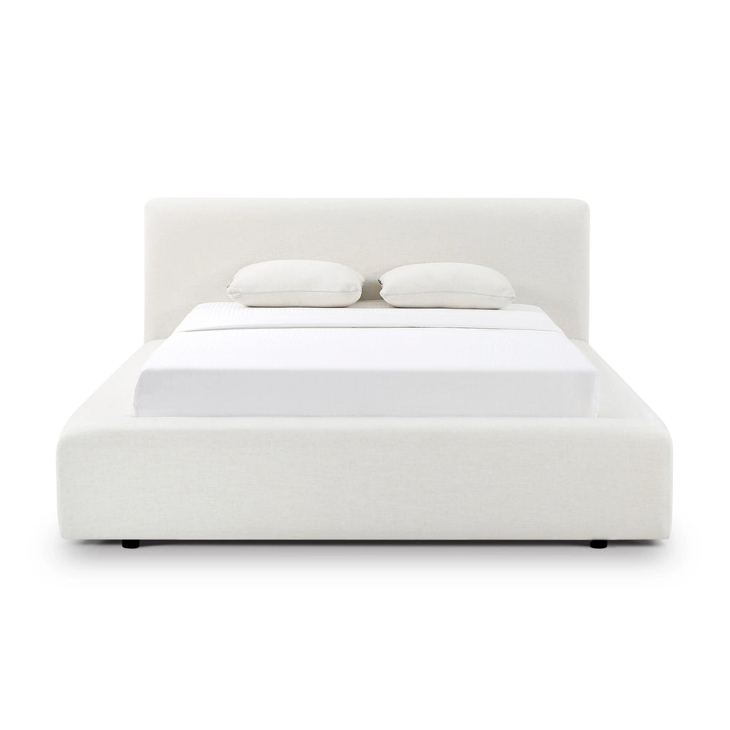 Meena Cream Upcycled Performance Linen Storage Bed