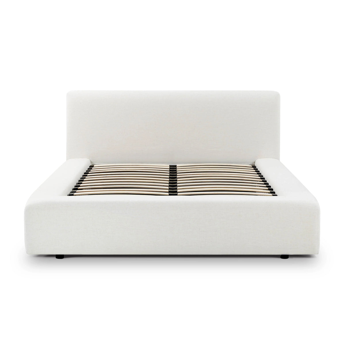 Meena Cream Upcycled Performance Linen Storage Bed