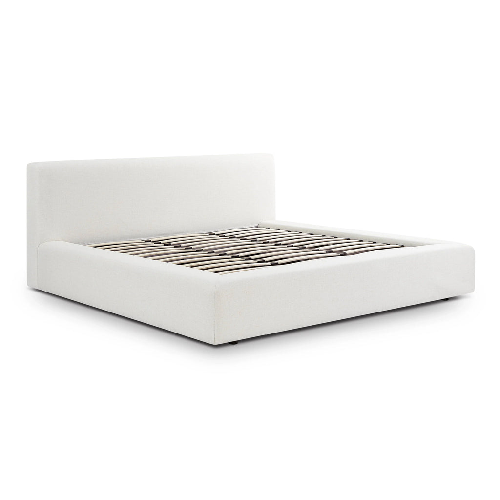 Meena Cream Upcycled Performance Linen Storage Bed