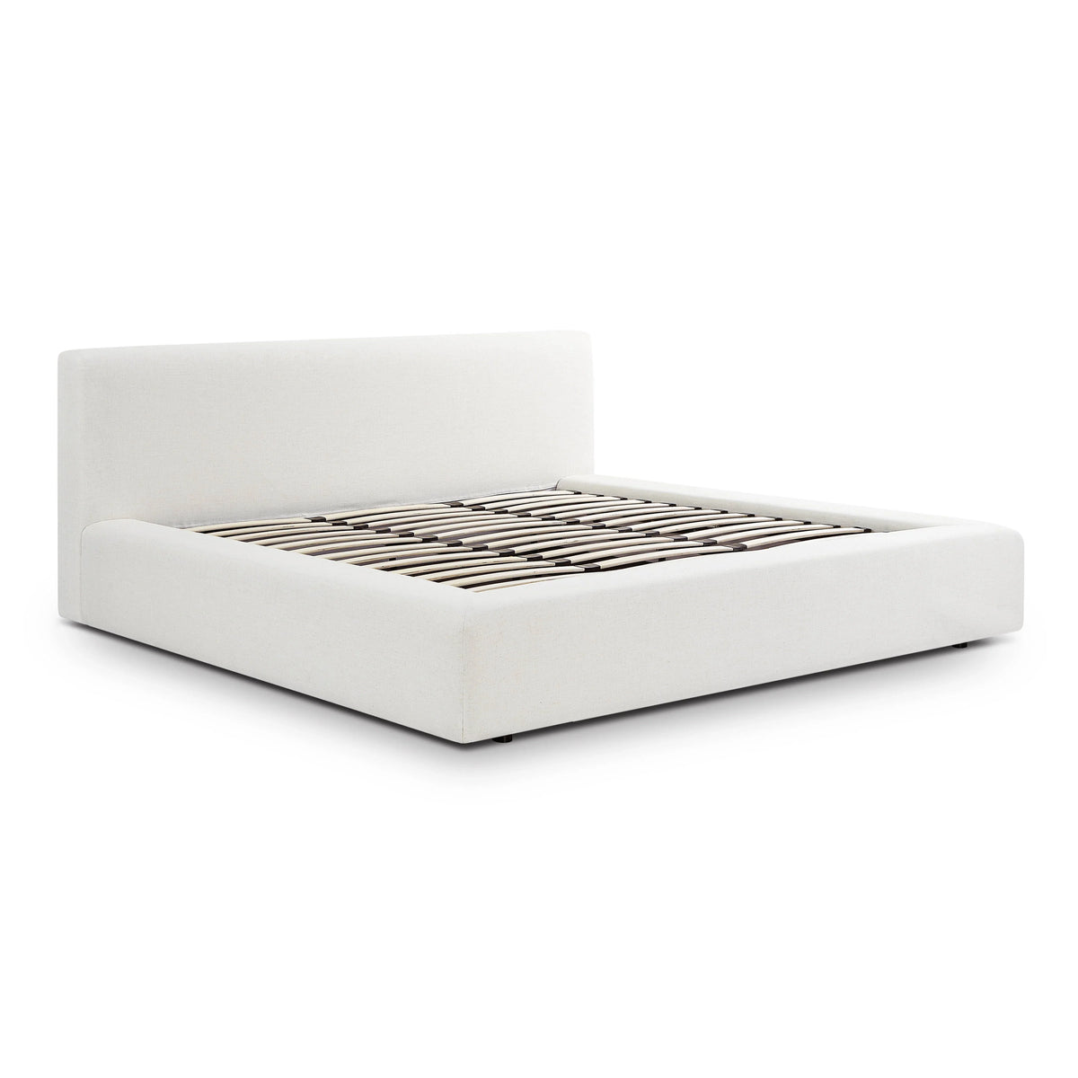 Meena Cream Upcycled Performance Linen Storage Bed