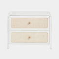 Patty 28" Rattan 2 Drawer Nightstand