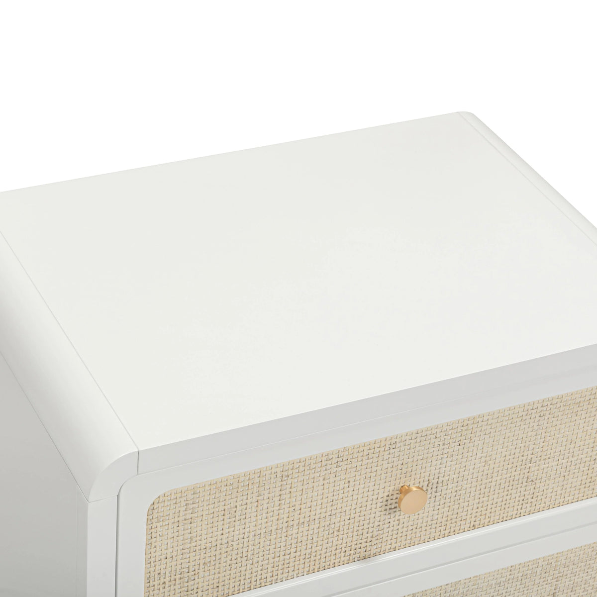 Patty 28" Rattan 2 Drawer Nightstand