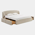 Corey Upcycled Performance Linen Storage Bed
