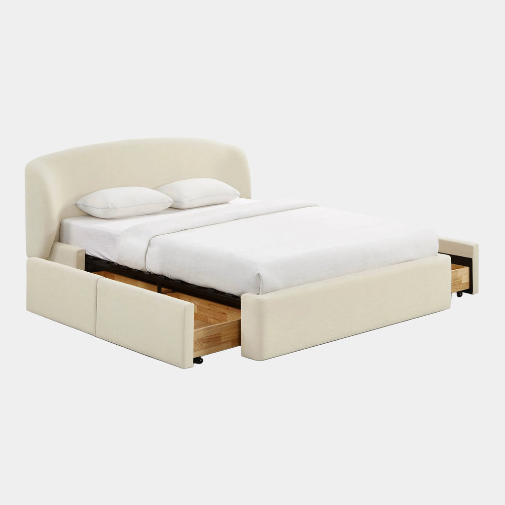 Corey Upcycled Performance Linen Storage Bed