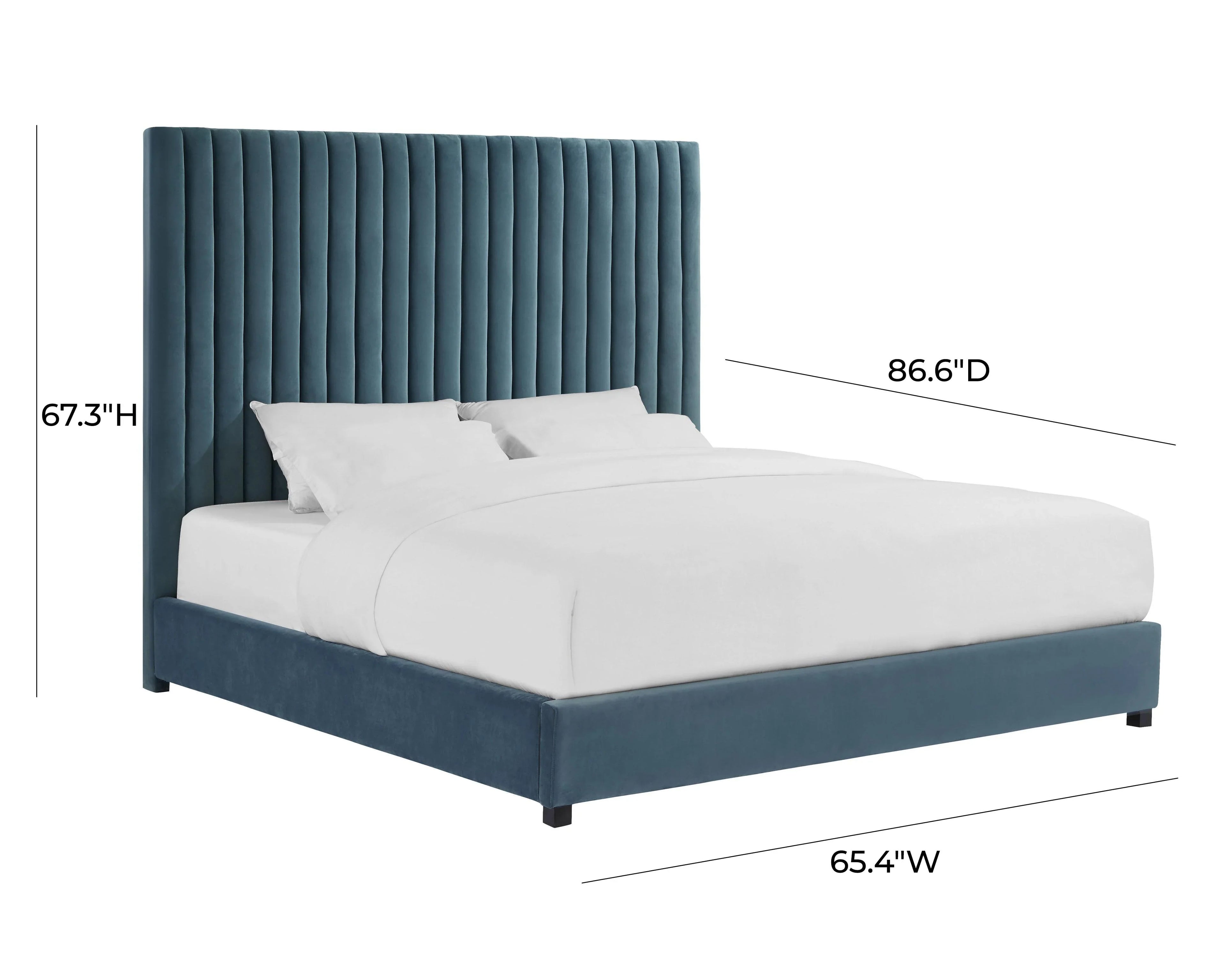 Arabelle Performance Velvet Bed