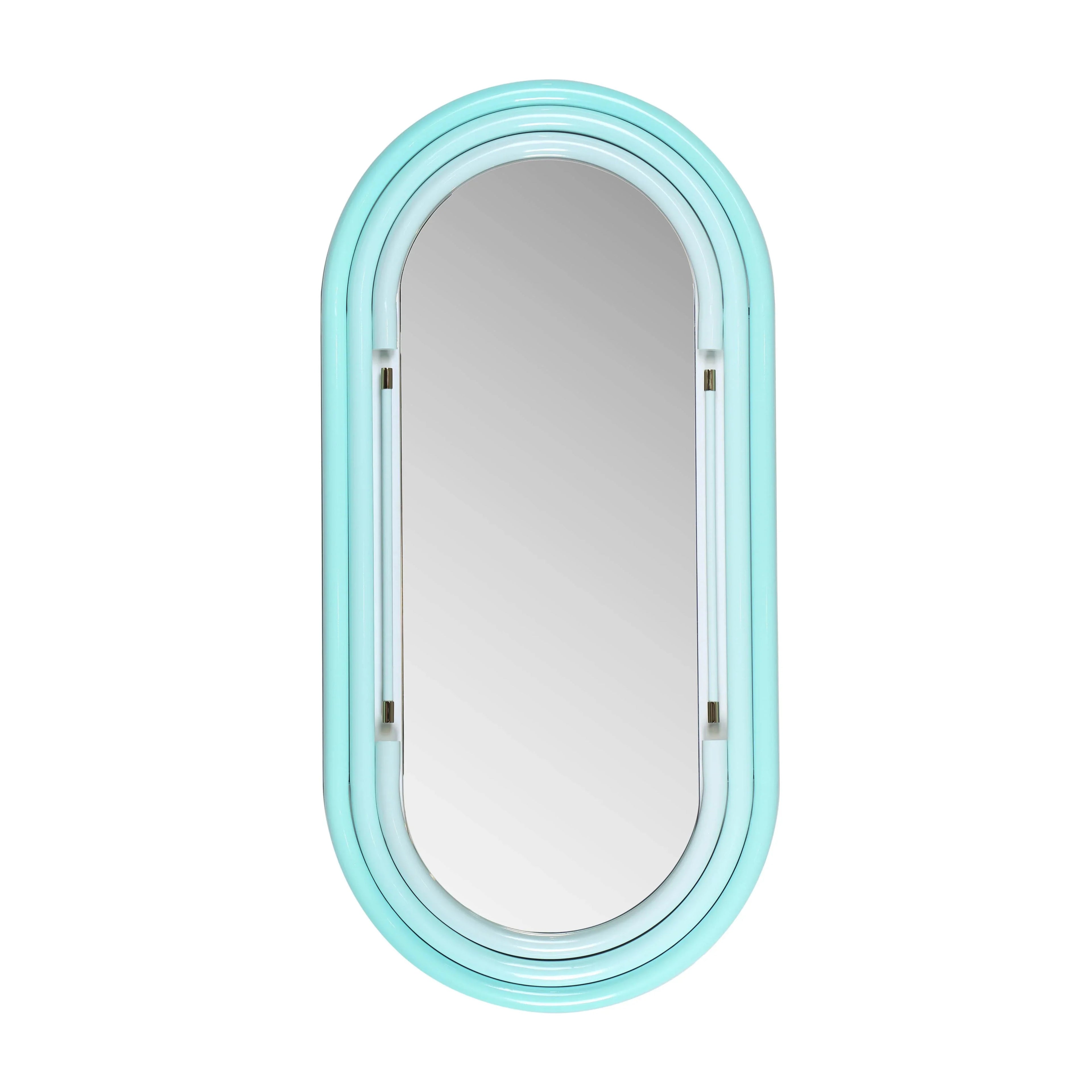 Neon Oval Wall Mirror (26"X50"-28"X58")