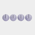 Gabby Speckled Purple Round Card Holder - Set of 4