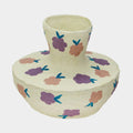 Cotton Mache Vase in Spring Blossoms
