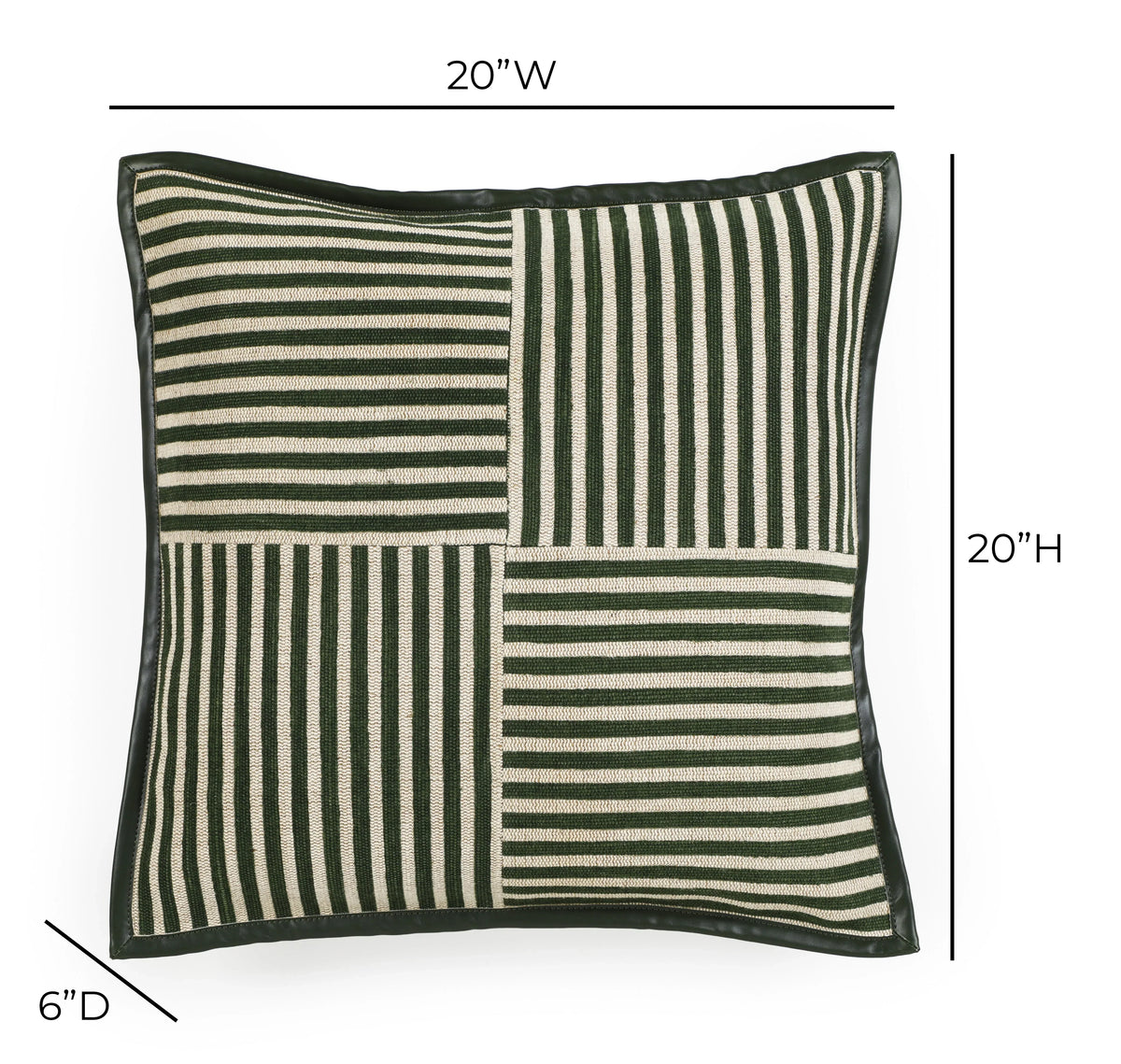 Kora 20" Cotton Jute Contract-Grade Throw Pillow