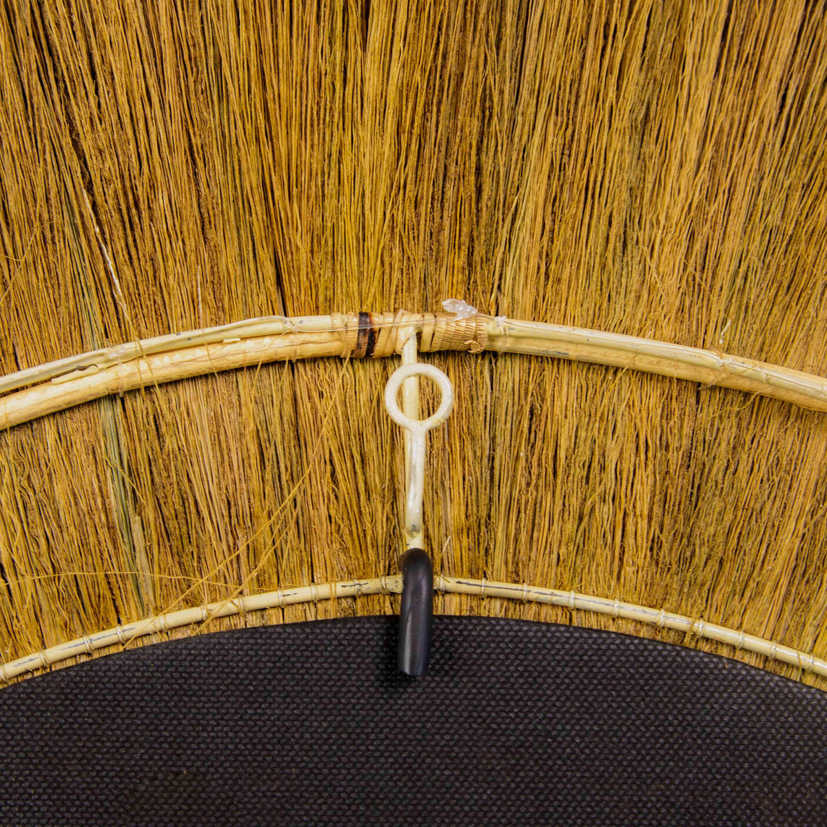 Mettu 51" Natural Grass Round Wall Mirror