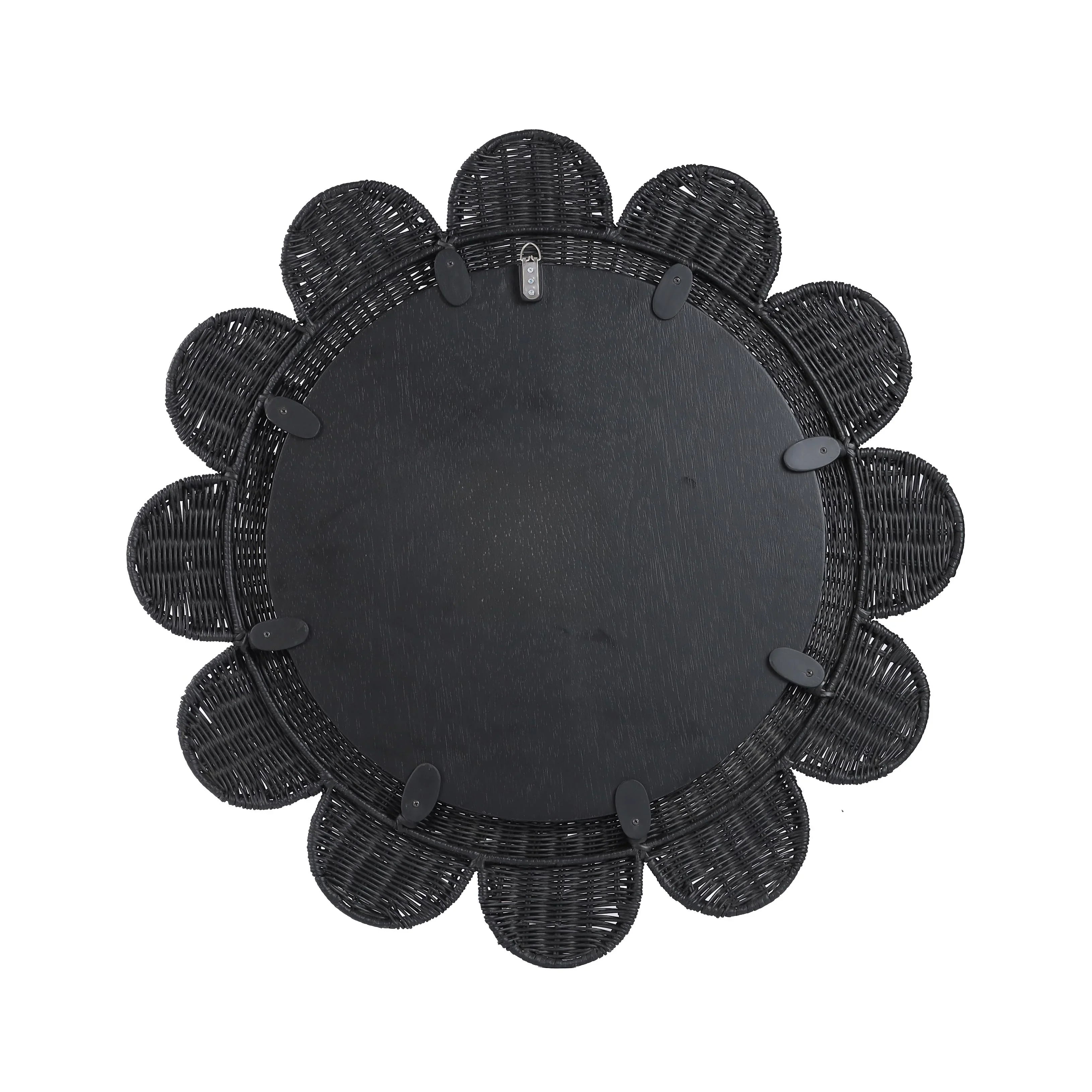 Coralie 33.4" Rattan Round Wall Mirror
