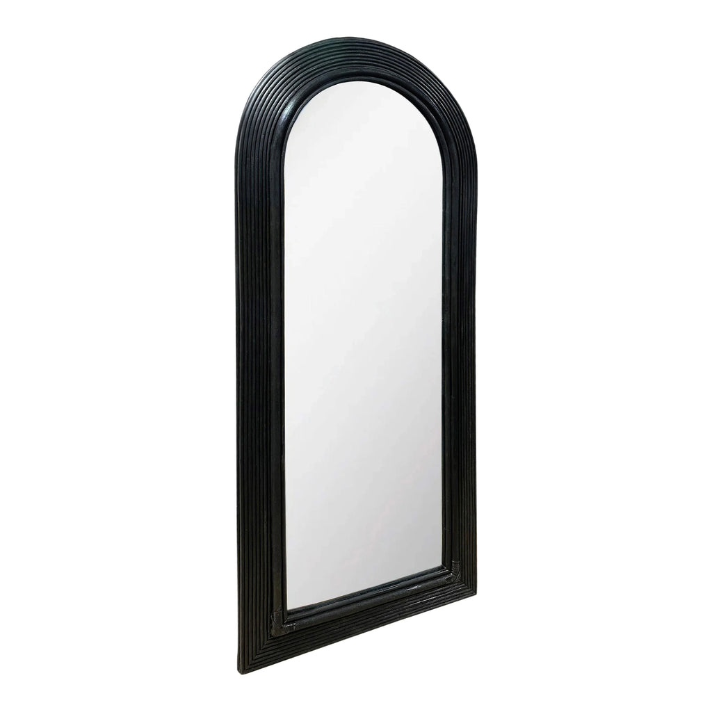 Tanya 70" Rattan Floor Mirror