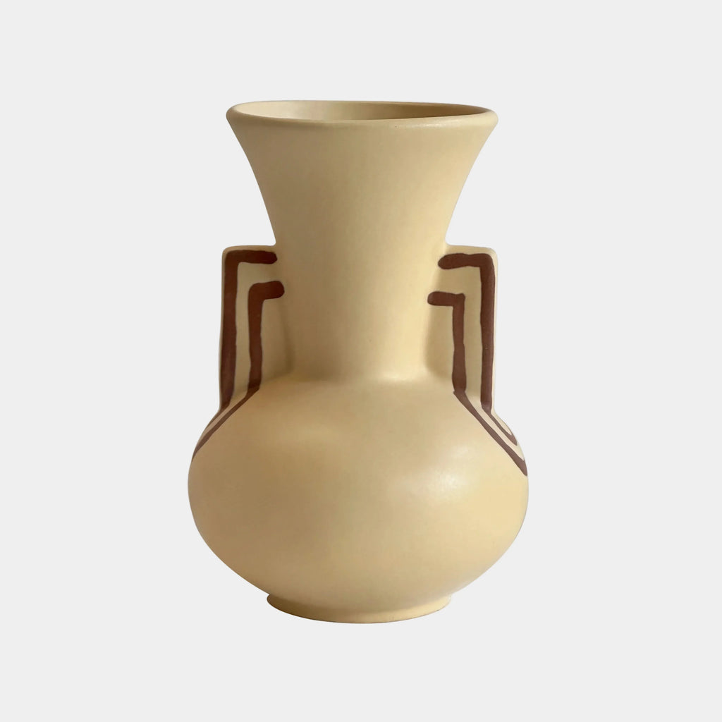 Ceramic Line Art Trumpeter Vase