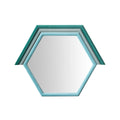 Lally 31.5"X24" Velvet Prism Wall Mirror