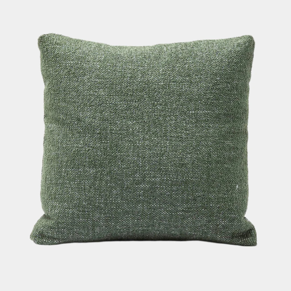 Malolo Green Basketweave Square Vegan-Down Pillow