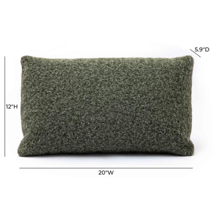 Malolo Long Mohair 20”x12" Rectangular Vegan-Down Pillow